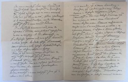 Alexandre Vassilievitch Koltchak (1874-1920) Lettre manuscrite autographe à son épouse...