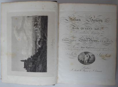 SMITH Select views of Italy. London, Smith, Byrne, and Edwards, 1817. In-4, long-grained...
