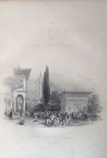 WALSH Constantinople... London, Peter Jackson, vers 1840. 2 vol. in-4, demi-veau...