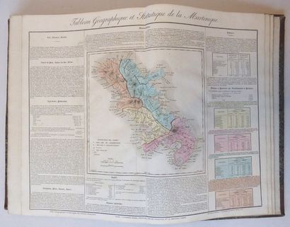 BAUDOIN Geographic and statistical atlas of the departments of France and its colonies....