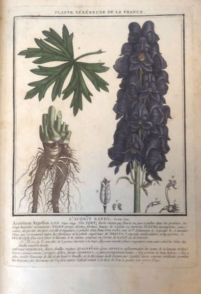 BULLIARD History of poisonous and suspect plants in France. Paris, Imprimerie de...