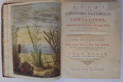 ELLIS Essay on the natural history of coralline algae. The Hague, de Hondt, 1756....