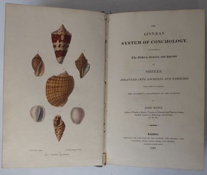 MAWE The Linnean system of conchology. London, by the author, 1823. In-8, turquoise...