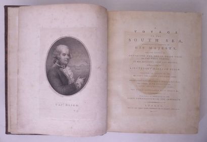 BLIGH (William) Voyage to the South Sea. Londres, Nicol, 1792. In-4, veau granité,...