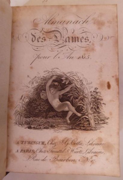 null ALMANACH DES DAMES. Paris, Freuttel et Wurtz, 1815. In-12, maroquin rouge à...