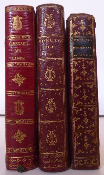  LADIES' ALMANAC. Paris, Freuttel and Wurtz, 1815. In-12, long-grain red morocco,...