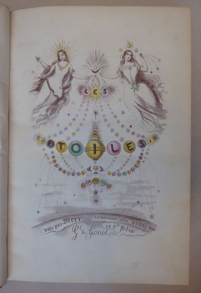 GRANDVILLE Les Étoiles, dernière féérie. Paris, de Gonet, s.d. (vers 1849). 2 tomes...