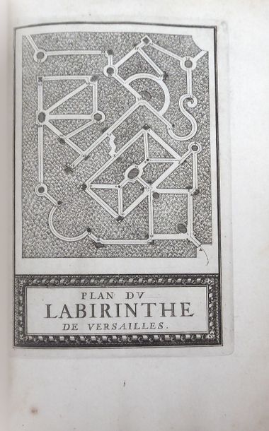 [PERRAULT] Labyrinth of Versailles. Paris, Imprimerie royale, 1679. In-8, period...