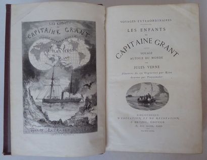 Jules VERNE Les Enfants du capitaine Grant. Illustrations de Riou. Paris, Bibliothèque...