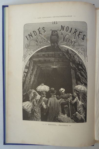 Jules VERNE The Black Indies. Illustrations by Férat. Paris, Bibliothèque d'Éducation...