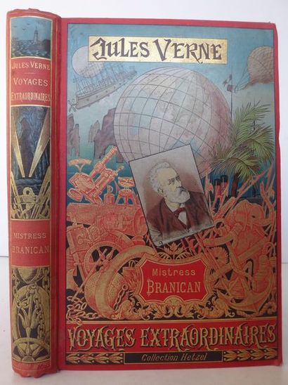 Jules VERNE Mistress Branican. Illustrations de Benett. Paris, Bibliothèque d'Éducation...