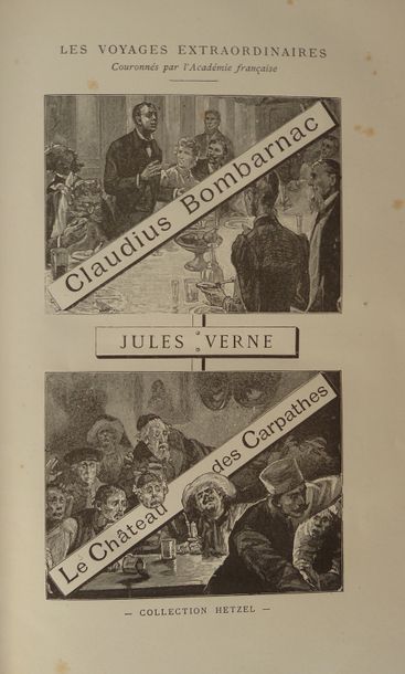 Jules VERNE Claudius Bombarnac/ Le château des carpathes. 55 illustrations by Benett,...