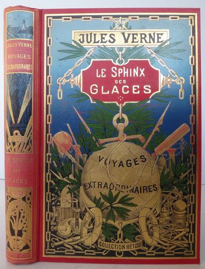 Jules VERNE Le Sphinx des glaces. Paris, Bibliothèque d'Education et de Récréation,...