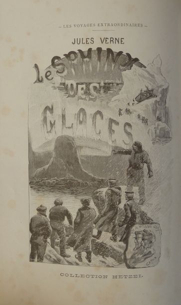 Jules VERNE The Ice Sphinx. Paris, Bibliothèque d'Education et de Récréation, J....