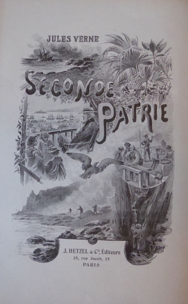 Jules VERNE Second Homeland. Illustrations by Georges Roux and Yan' Dargent (not...