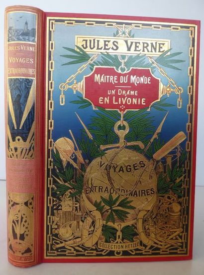 Jules VERNE Maitre du Monde. Un drame en Livonie. Paris, Collection Hetzel, s.d....
