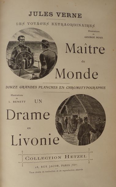 Jules VERNE Maitre du Monde. Un drame en Livonie. Paris, Collection Hetzel, s.d....