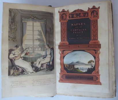 ENGELBACH Naples and the campagna Felice. London, Ackermann, 1815. In-8, demi-chagrin...