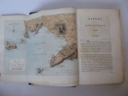 ENGELBACH Naples and the campagna Felice. London, Ackermann, 1815. In-8, half blue...