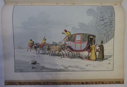 HOUBIGANT (A.-G.) Moeurs et costumes des Russes. Paris, Firmin-Didot, 1817. In-folio,...