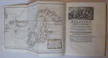 KERGUELEN TREMAREC Relation of a trip to the North Sea. Paris, Prault, 1771. In-4,...