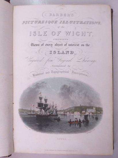 BARBER Picturesque illustration of Isle of Wight. London, Simpkin and Marshall, (circa...
