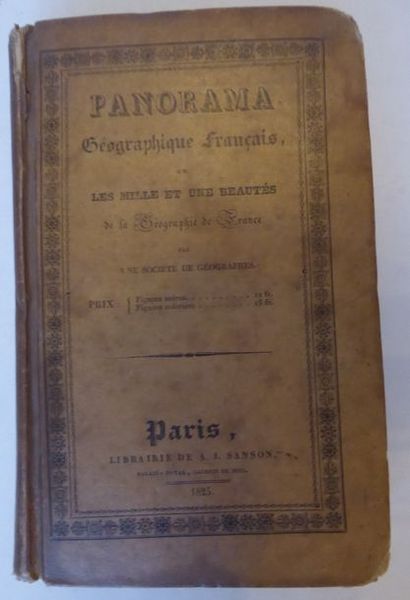 null French geographical PANORAMA. Paris, Sanson, 1825. In-8, publisher's cardboard,...