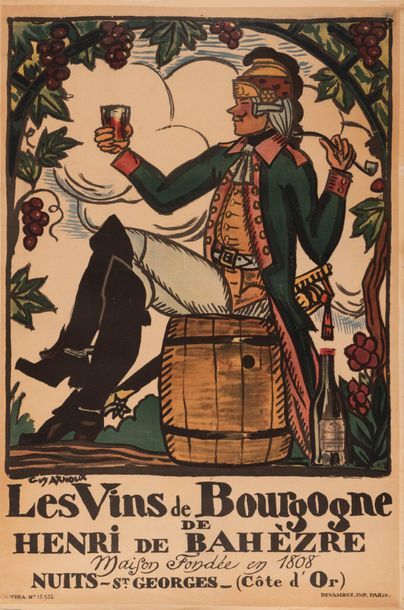 ARNOUX Guy Les Vins de Bourgogne de Henri de Bahèzre. Nuits-St Georges (Côte d'Or)....