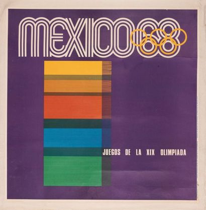 ANONYME Mexico City 68. Juegos de la XIX Olimpiada. Offset display. Impresos Automaticos...