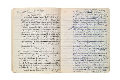 ELGAR Frank Manuscrit d'un essai sur le cubisme. Daté du 13 novembre 1969, texte...