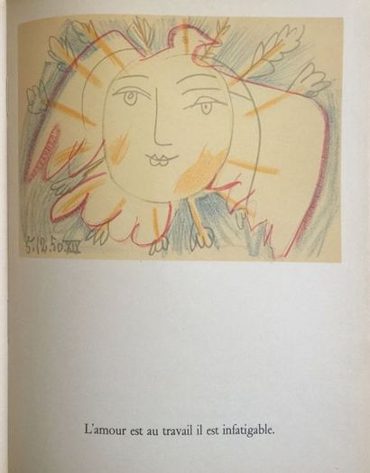 ELUARD Paul The face of peace by PICASSO and ELUARD. 
Editions Cercle d'Art Paris...