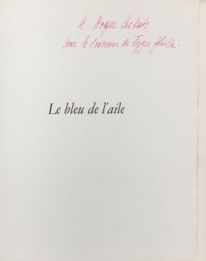 (LAURENS Henri) GHIKA TIGGIE de Le bleu de l'aile. 
Editions Cahiers d'art Paris...