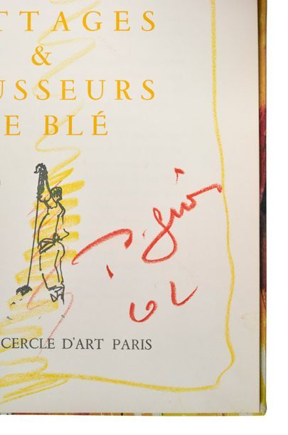 PIGNON Edouard Threshing and wheat pushers. 
Editions Cercle d'art Paris 1962. E.O....