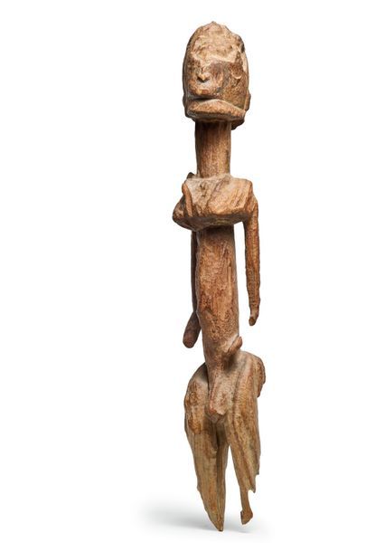 Sculpture en bois érodé Tellem, Dogon, Mali...