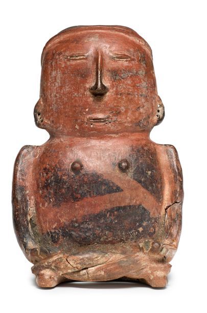 null Lot composed of a seated woman and a couple
Brown terracotta Quimbaya
culture,...