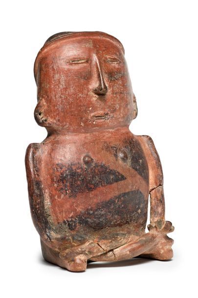 null Lot composed of a seated woman and a couple
Brown terracotta Quimbaya
culture,...