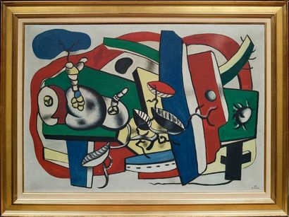 Fernand LÉGER (1881-1955) « Still life with three fruits », 1939
Oil on canvas
Signed...