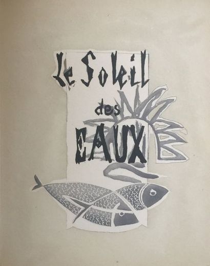 (BRAQUE Georges) CHAR René Le Soleil des eaux. 
Galerie Matarasso Paris 1949. E.O....