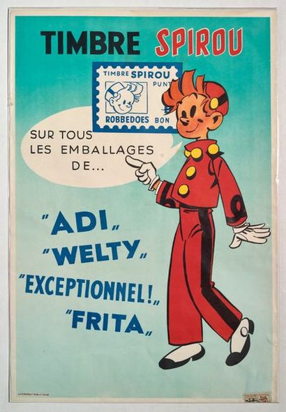 null Spirou - Affiche publicitaire
Très belle publicité datant des années 60 vantant...