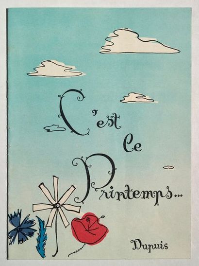 null Spirou/Dupuis - Catalogue 1953
C'est le printemps. Rare livret de 16 pages reprenant...