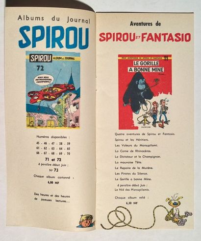 null Spirou/Dupuis - Catalogue 1959/60
Spirou et le marsupilami en couverture. Superbe...