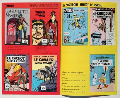 null Spirou/Dupuis - Catalogue 1962
Etrennes 1962. Superbe livret de 16 pages non...