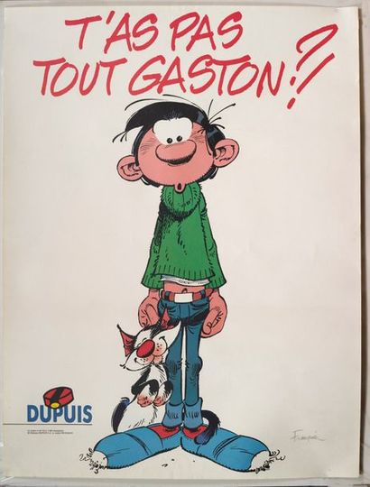 FRANQUIN Affiche signée
Grande affiche (60 x 80 cm) T'as pas tout Gaston ! en tirage...