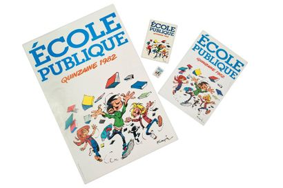 FRANQUIN Ecole publique quinzaine 1982
Rare série de publicités sur 4 supports différents...
