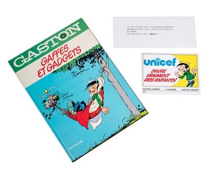 null Gaston 0 - Gaffe et gadgets
Tirage spécial UNICEF numéroté (417/1000) et signé...
