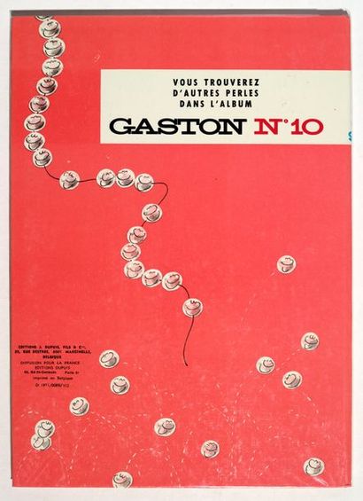 null Gaston 9
Edition originale dos rond. Très très bon état.