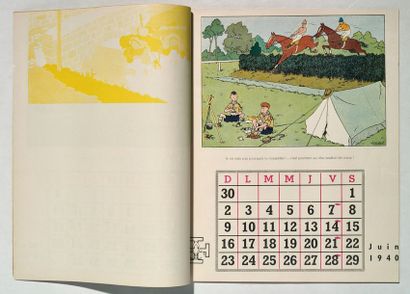 HERGÉ Calendrier scout 1940
Très beau calendrier illustré par Hergé bien complet...