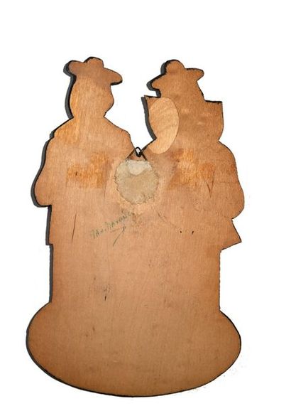 null Tintin - Silhouette
Ancienne décoration en bois représentant Les Dupondt réalisée...