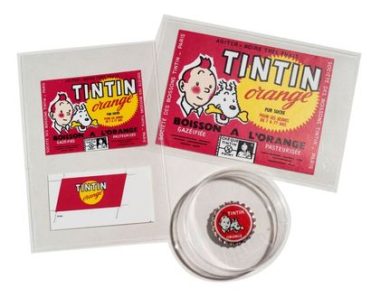 null Tintin orange - Matériel
Rare ensemble composé d'une capsule non emboutie et...