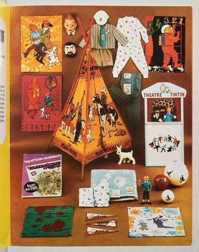 null Tintin - Ensemble de 2 catalogues
Tintin dans le monde (1971), reprenant les...